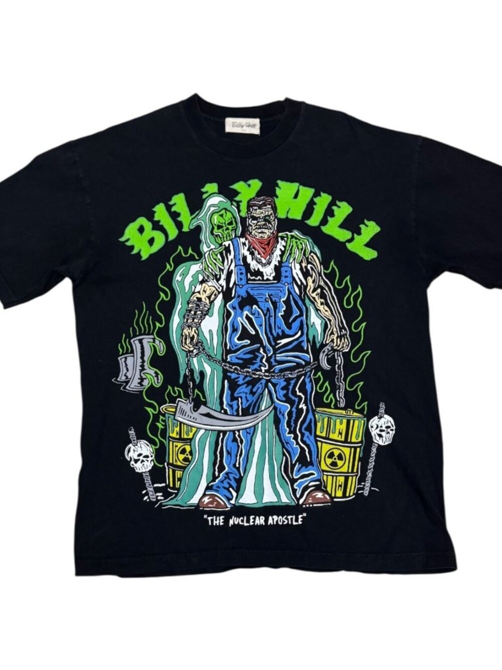 WARREN LOTAS x BILLY HILL Designer Streetwear Collab LIMITED Nuclear Tee Shirt L